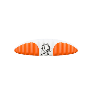 LoCo 0.9 RC-Gleitschirm in Orange und Weiß