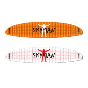 Sir Edmund Race 1.5 in Orange-Schwarz und Weiß-Rot, freigestellte Frontansichten